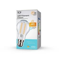 LED Filament A-lamp 4W B22 Clear Light Bulb -Luxe Light Shop 12807111 1004963828822335