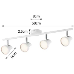 Artemis 4 Bar LED Spotlight - White 10 Artemis 4 Bar LED Spotlight - White -Luxe Light Shop 12810124 4774843073009076