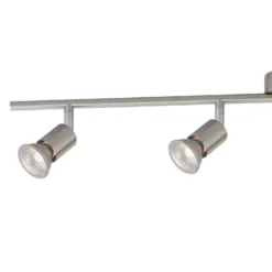 Rochdale 4 Lamp Spotlight Bar - Brushed Stainless Steel -Luxe Light Shop 12813665 1584843086139323