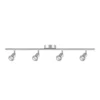 Rochdale 4 Lamp Spotlight Bar - Brushed Stainless Steel -Luxe Light Shop 12813665 7924843086041946