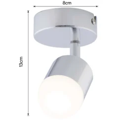 Pallas 1x 5W LED Spotlight - Chrome -Luxe Light Shop 12813802 5494843086897693