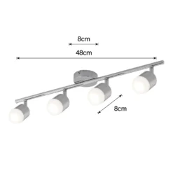 Pallas 4x 5W LED Spotlight - Chrome -Luxe Light Shop 12813806 5574843086961875