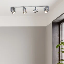 Yorkie 4 Lamp Spotlight Bar - Satin Nickel -Luxe Light Shop 12815954 1804843347416628