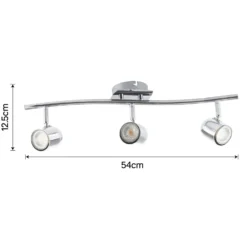 Phoenix 3 Lamp Round Spotlight - Chrome -Luxe Light Shop 12816704 3654843348164507