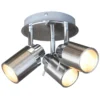Lucina 3 Plate Bathroom Spotlight - Brushed Chrome 2 Lucina 3 Plate Bathroom Spotlight - Brushed Chrome -Luxe Light Shop 12816707 6574831918232757