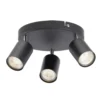 Travis 3 Light Spotlight Plate - Black -Luxe Light Shop 12818059 1324843359594714