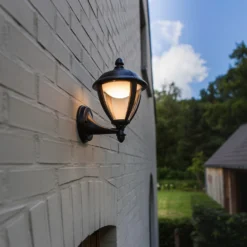 Lutec Unite LED Outdoor Wall Lantern - Black -Luxe Light Shop 12819192 6794952682894258