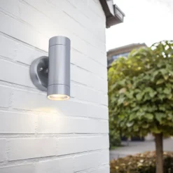 Lutec Rado Up & Down Outdoor Wall Light - Stainless Steel