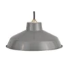 Retro Metal Easy Fit Pendant Light Shade - Grey 1 Retro Metal Easy Fit Pendant Light Shade - Grey -Luxe Light Shop 12819599 5794831916652279