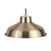 Retro Metal Easy Fit Pendant Shade - Brass 2 Retro Metal Easy Fit Pendant Shade - Brass -Luxe Light Shop 12819605 3204831916781015