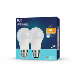 TCP LED Classic 40W BC Warm - 2 Pack 8 TCP LED Classic 40W BC Warm - 2 Pack -Luxe Light Shop 12824285 6364963829291754