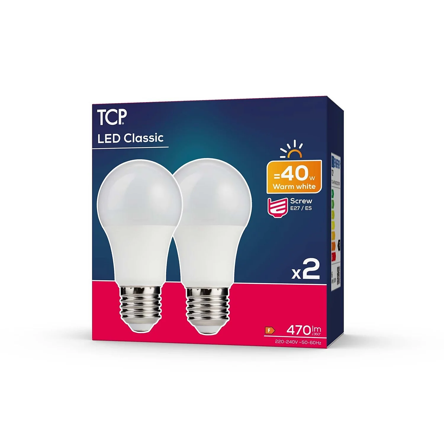 TCP LED Classic 40W ES Warm - 2 Pack 4 TCP LED Classic 40W ES Warm - 2 Pack - Image 2