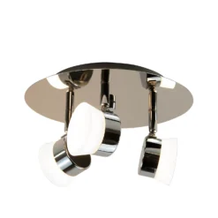 Paisley LED Bathroom Round Plate Spotlight - 3 X 4.5W -Luxe Light Shop 12826177 7004958071622001