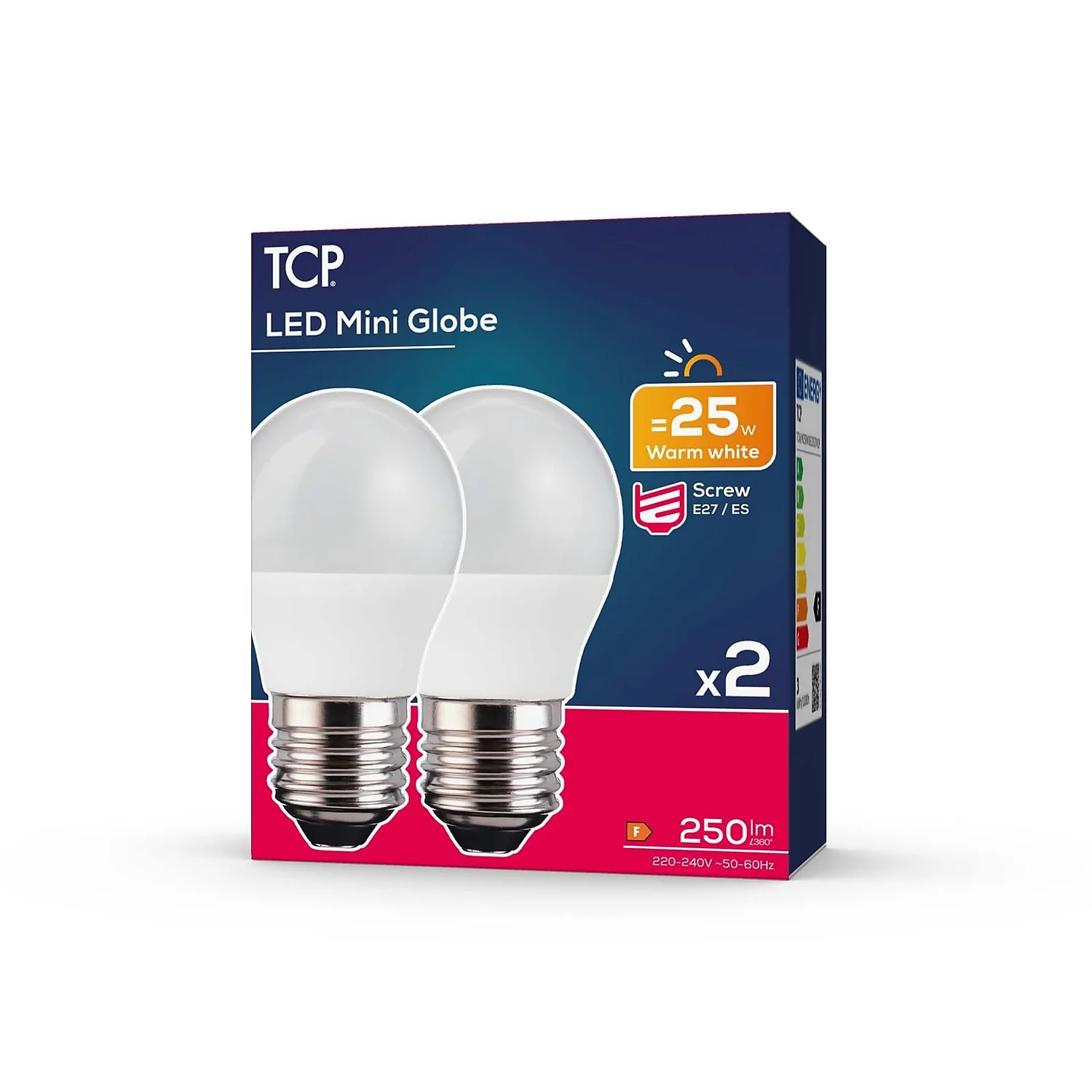 TCP LED Globe 25W ES Warm Nd Light Bulb - 2 Pack 4 TCP LED Globe 25W ES Warm Nd Light Bulb - 2 Pack - Image 2
