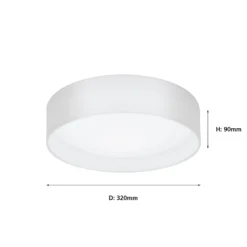 Eglo Pasteri Small Flush Light - White 10 Eglo Pasteri Small Flush Light - White -Luxe Light Shop 12836398 2114833171571893