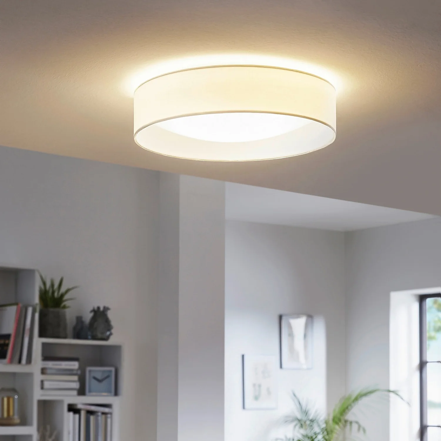 Eglo Pasteri Small Flush Light - White 3 Eglo Pasteri Small Flush Light - White