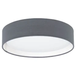 Eglo Pasteri Small Flush Light - Grey -Luxe Light Shop 12836405 8724831958098575