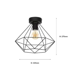 Eglo Tarbes Flush Light - Black 8 Eglo Tarbes Flush Light - Black -Luxe Light Shop 12836413 3894833170959221