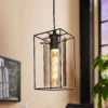 Eglo Loncino 1 Light Pendant Light - Black -Luxe Light Shop 12836513 1884938959080080