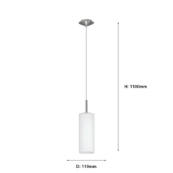 Eglo Troy 3 (1 Light) Pendant Light - Satin Nickel -Luxe Light Shop 12836613 1574833236247813