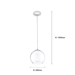 Eglo Bolsano 1 Light Pendant Light - Chrome 7 Eglo Bolsano 1 Light Pendant Light - Chrome -Luxe Light Shop 12836627 1034833236213199