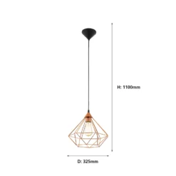 Eglo Tarbes Large Pendant Light - Copper 8 Eglo Tarbes Large Pendant Light - Copper -Luxe Light Shop 12836715 6214833170588331