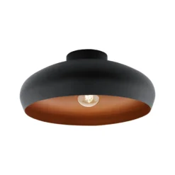 Eglo Mogano Flush Light - Black & Copper -Luxe Light Shop 12836723 7644831960797513