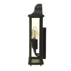 Lutec Holly Outdoor Wall Lantern - Black -Luxe Light Shop 12840506 7084833193348359