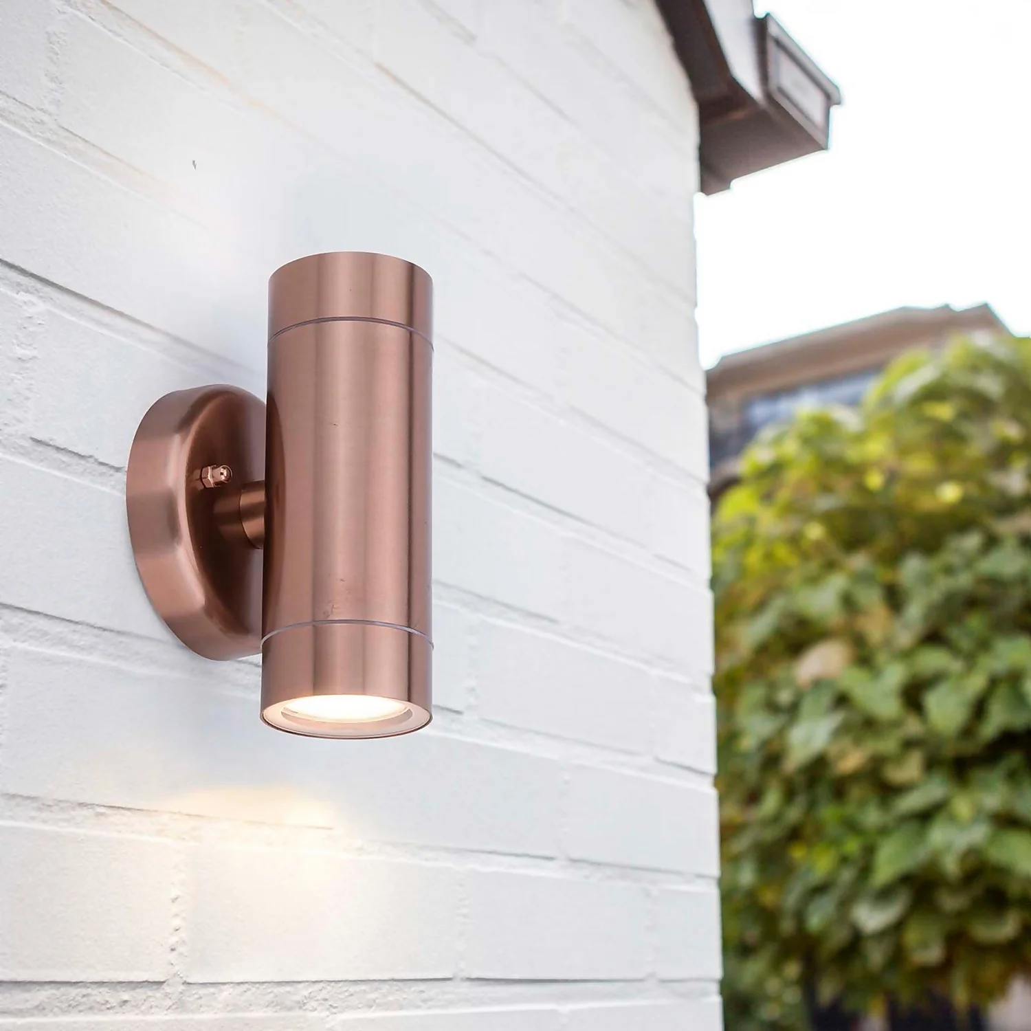 Lutec Rado Up & Down Outdoor Wall Light - Copper 3 Lutec Rado Up & Down Outdoor Wall Light - Copper