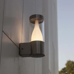 Lutec Virgo LED Stainless Steel Outdoor Wall Light -Luxe Light Shop 12840630 8164952643207489