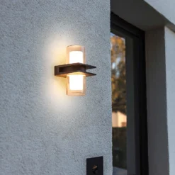 Lutec Tango LED Up & Down Outdoor Wall Light - Anthracite -Luxe Light Shop 12840635 2044952683082967