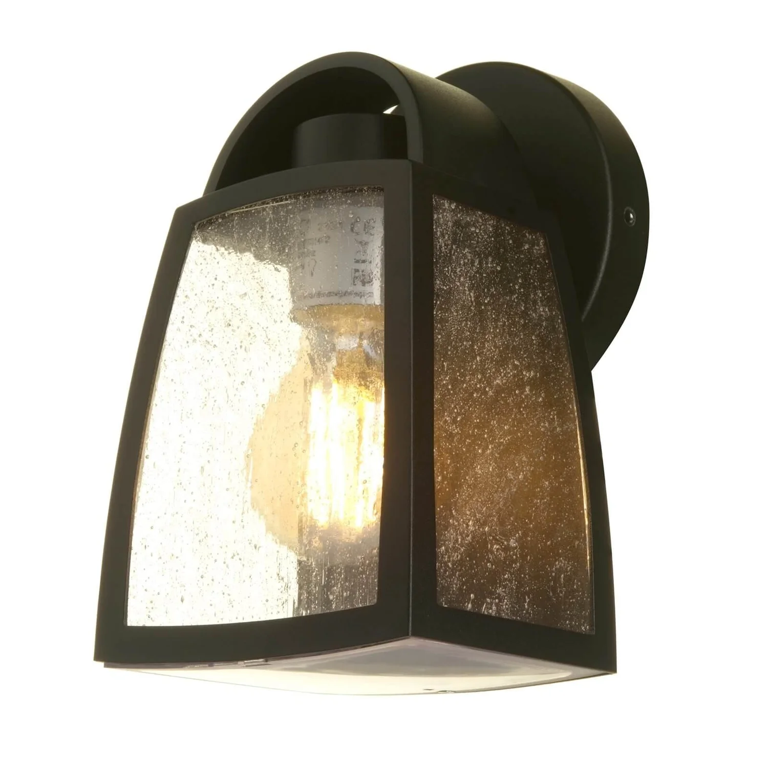 Lutec Kelsey Outdoor Wall Lantern - Black 5 Lutec Kelsey Outdoor Wall Lantern - Black - Image 3