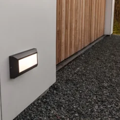 Lutec Helena LED Surface Mounted Outdoor Brick Light - Anthracite -Luxe Light Shop 12840735 1954952694886542