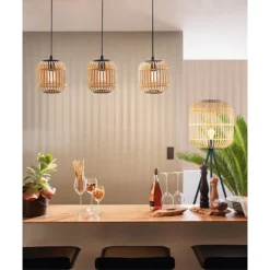 Eglo Bordesley Wooden Floor Lamp -Luxe Light Shop 12879397 1684843869102768