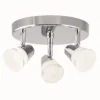 Rhea 3 Lamp Spotlight Plate - Polished Chrome -Luxe Light Shop 12882213 1734843517625738