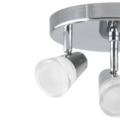 Rhea 3 Lamp Spotlight Plate - Polished Chrome -Luxe Light Shop 12882213 1904843517672721