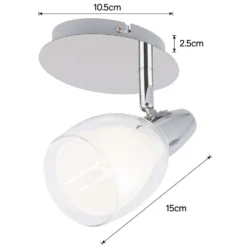 Eliza Single Lamp Spotlight - Chrome -Luxe Light Shop 12882215 1774843518021546