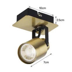 Lucy Single Lamp Spotlight - Gold & Black 11 Lucy Single Lamp Spotlight - Gold & Black -Luxe Light Shop 12882218 1964843518529632