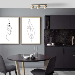 Lucy 3 Lamp Spotlight Plate - Gold & Black 10 Lucy 3 Lamp Spotlight Plate - Gold & Black -Luxe Light Shop 12882221 2994843518951057