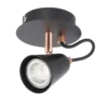 Emma Single Lamp Spotlight - Black & Copper -Luxe Light Shop 12882227 7714843519259109