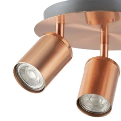 Rose 3 Lamp Spotlight Plate - Rose Gold -Luxe Light Shop 12882234 1864843521151221