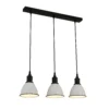 Country Living Farmhouse 3 Light Dome Pendant Fitting - White 2 Country Living Farmhouse 3 Light Dome Pendant Fitting - White -Luxe Light Shop 12882884 2114860936315669