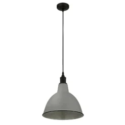 Country Living Farmhouse Dome Pendant Light - Grey - 25cm -Luxe Light Shop 12882885 1104860936582855