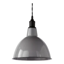 Country Living Farmhouse Dome Pendant Light - Grey - 25cm -Luxe Light Shop 12882885 1354860936615879