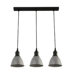 Country Living Farmhouse 3 Light Dome Pendant Fitting - Grey 7 Country Living Farmhouse 3 Light Dome Pendant Fitting - Grey -Luxe Light Shop 12882886 1284860935688051