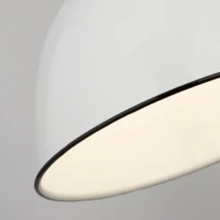 Country Living Farmhouse Dome Pendant Light - White - 31cm -Luxe Light Shop 12882895 5684860936598008