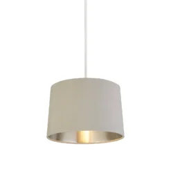 House Beautiful Samet Velvet Drum Shade - Grey - 30cm 9 House Beautiful Samet Velvet Drum Shade - Grey - 30cm -Luxe Light Shop 12882900 1294861161987066