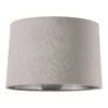 House Beautiful Samet Velvet Drum Shade - Grey - 30cm -Luxe Light Shop 12882900 8884861161933459