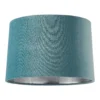 House Beautiful Samet Velvet Drum Shade - Duck Egg - 30cm -Luxe Light Shop 12882903 1754861162278525