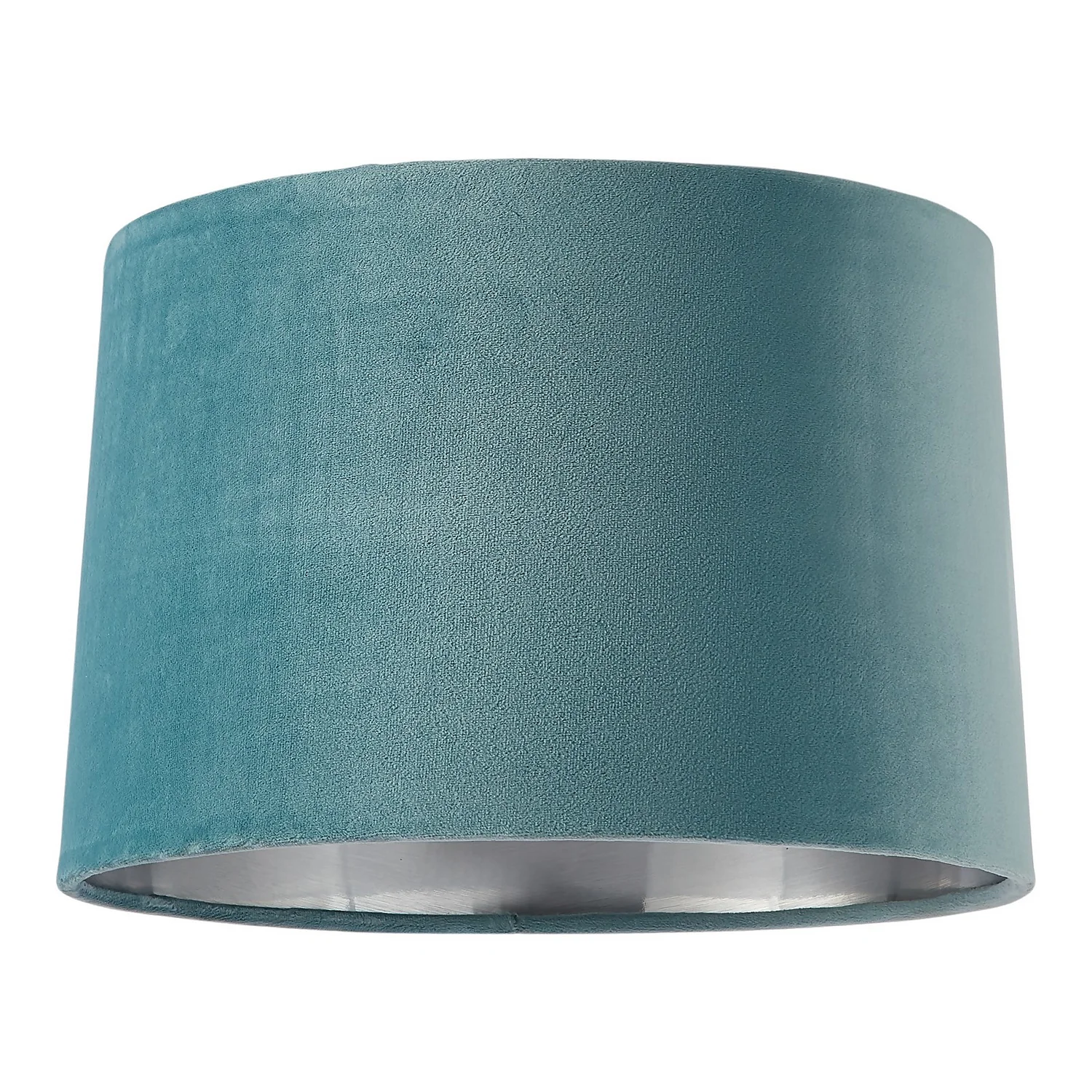 House Beautiful Samet Velvet Drum Shade - Duck Egg - 30cm 3 House Beautiful Samet Velvet Drum Shade - Duck Egg - 30cm